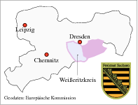 Karte Weisseritzkreis